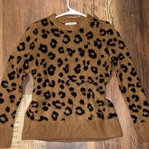 Brown Leopard sweater